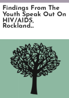 Findings_from_the_youth_speak_out_on_HIV_AIDS__Rockland_County__June__1999