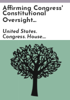 Affirming_Congress__constitutional_oversight_responsibilities