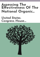 Assessing_the_effectiveness_of_the_National_Organic_Program