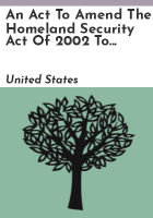 An_Act_to_Amend_the_Homeland_Security_Act_of_2002_to_Provide_Funding_to_Secure_Nonprofit_Facilities_from_Terrorist_Attacks__and_for_Other_Purposes